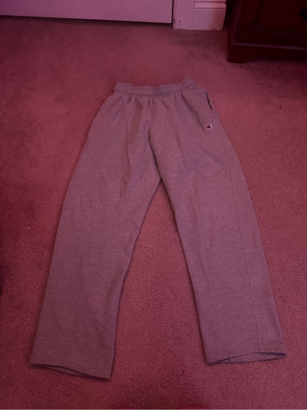 Champion Gray Sweatpants with Embroidered Logo - Picture 2 of 4